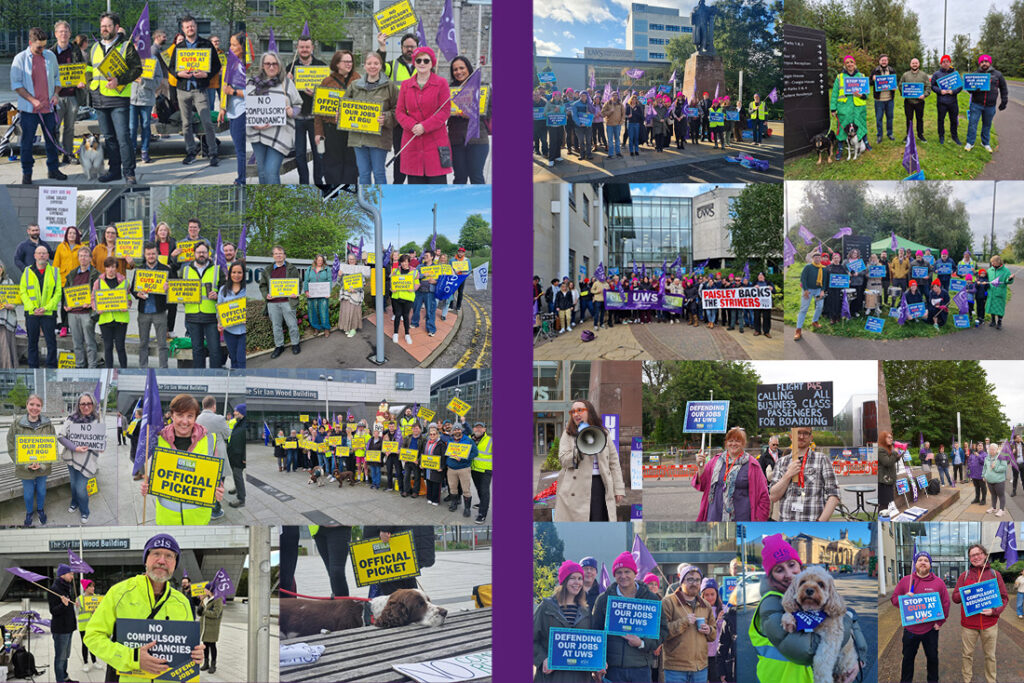 EIS ULA members at RGU and UWS take strike action against job cuts ...