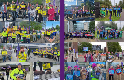 EIS ULA members at RGU and UWS take strike action against job cuts